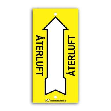 Ventilationsskylt / Återluft