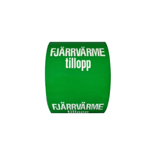 Rörmärkning / FJÄRRVÄRME tillopp