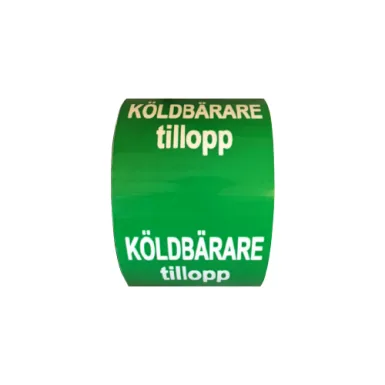 Rörmärkning / KÖLDBÄRARE tillopp