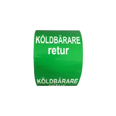 Rörmärkning / KÖLDBÄRARE retur