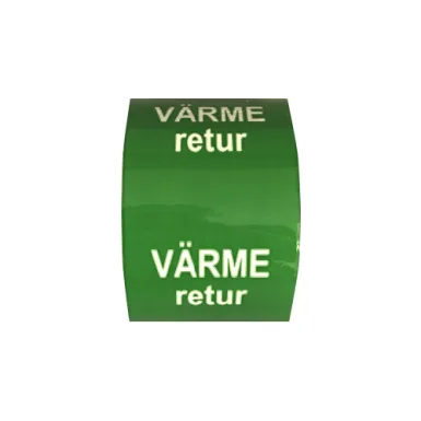 Rörmärkning / VÄRME retur