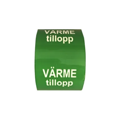 Rörmärkning / VÄRME tillopp