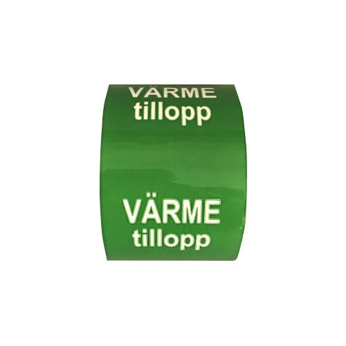 Rörmärkning / VÄRME tillopp