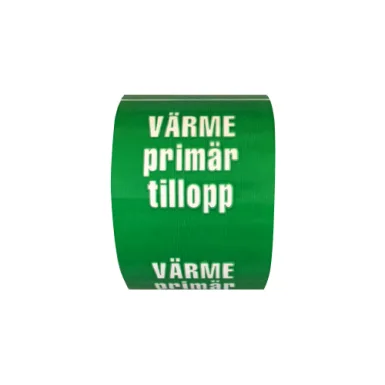 Rörmärkning / VÄRME primär tillopp