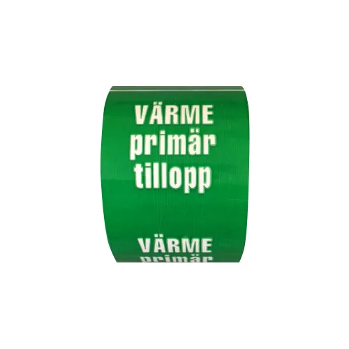Rörmärkning / VÄRME primär tillopp