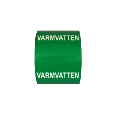 Rörmärkning / VARMVATTEN
