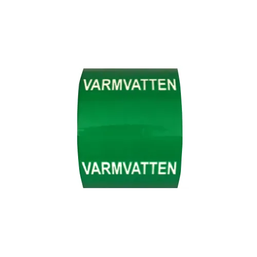 Rörmärkning / VARMVATTEN