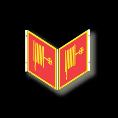 Skylt / Brandpost 2st panorama