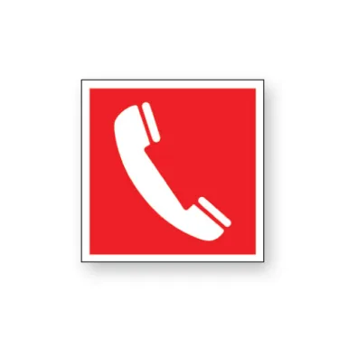 Skylt / Brandlarmtelefon