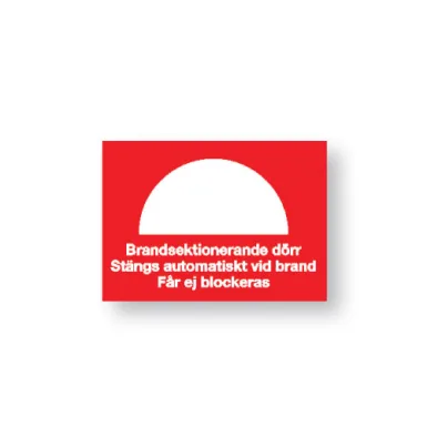 Dekal / Brandsektionerande dörr
