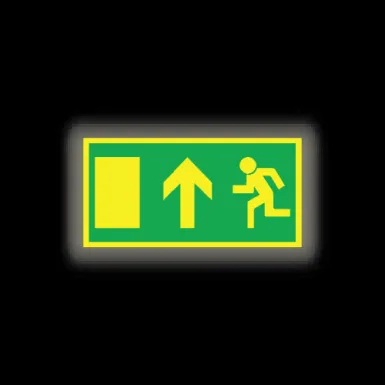 Skylt / Utrymning upp