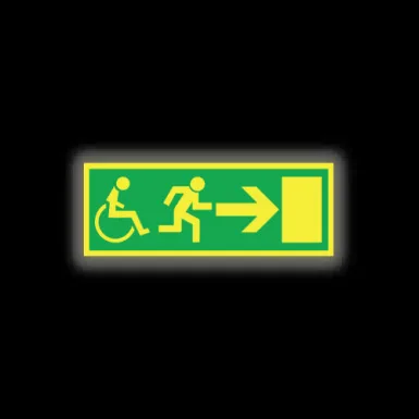 Skylt / Handikapp pil höger