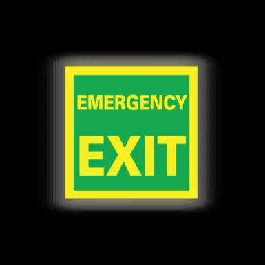 Skylt / Emergency exit