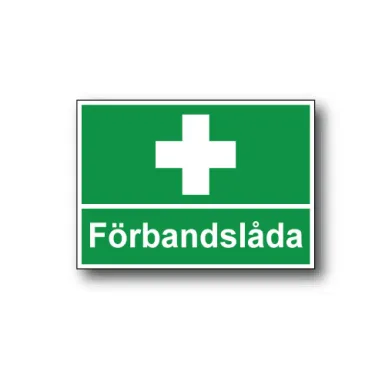 Skylt / Förbandslåda