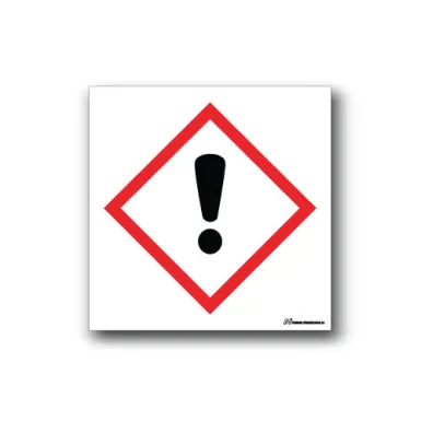 Faropiktogramskylt med farosymbol för skadliga ämnen