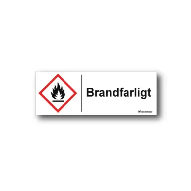 Skylt / Brandfarligt
