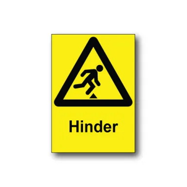 Skylt / Hinder