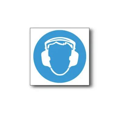 Dekal / Hörselskydd symbol