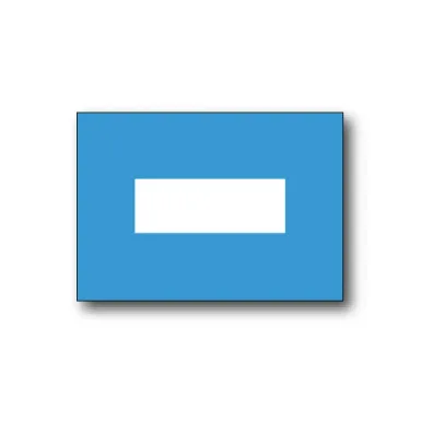 Dekal / Traverssymbol Rektangel