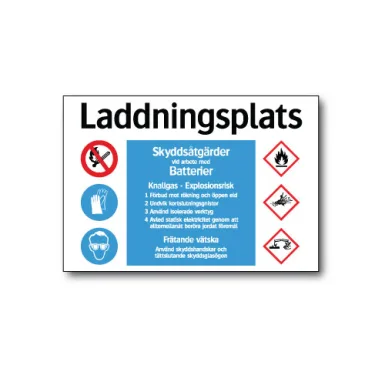 Skylt / Laddningsplats