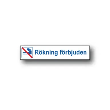 Dekal / Rökning förbjuden