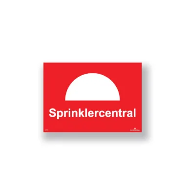 Skylt / Sprinklercentral