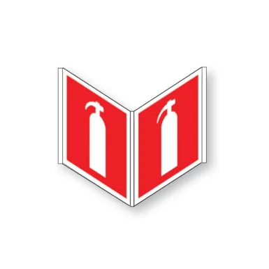 Skylt / Brandsläckare 2st panorama