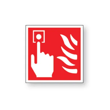 Skylt / Brandlarmsknapp