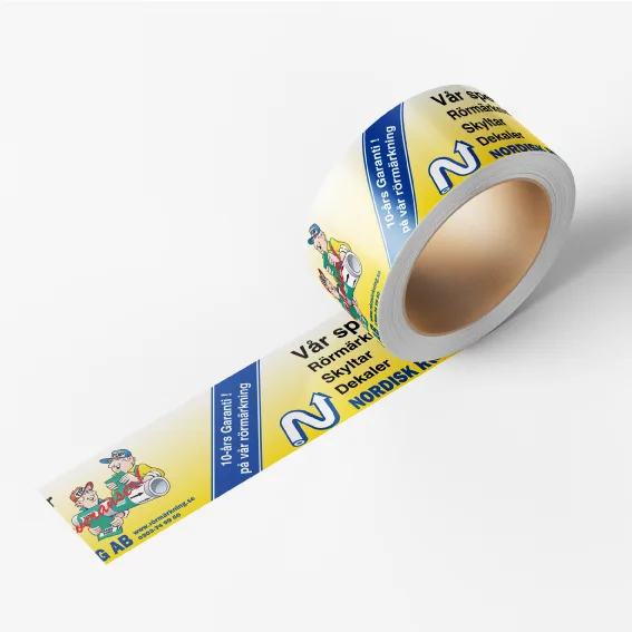 Packtejp med eget motiv.