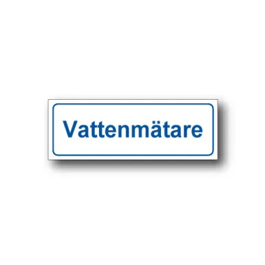 Skylt / Vattenmätare