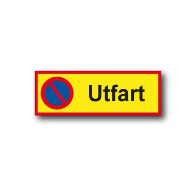 Skylt / Utfart