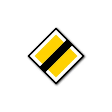 Skylt / Huvudled upphör