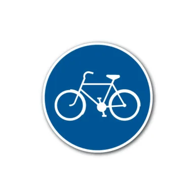 Skylt / Påbjuden cykelbana