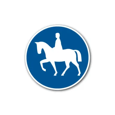 Skylt / Påbjuden ridväg