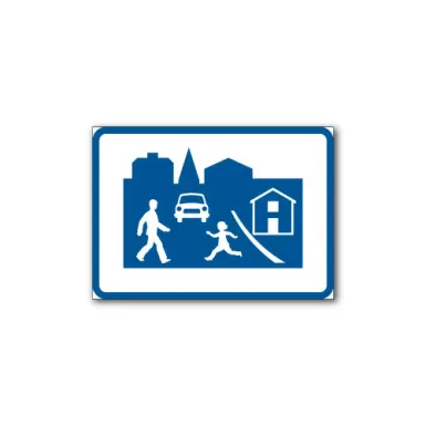 Skylt / Gångfartsområde