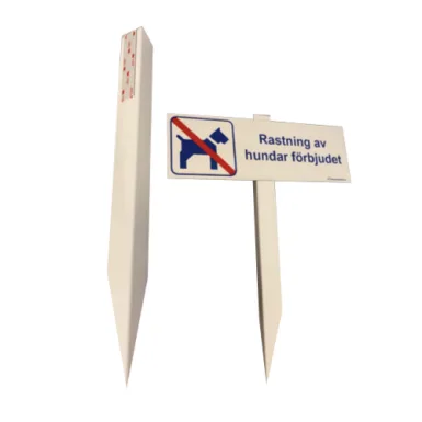 Markspjut för uppsättning av skyltar