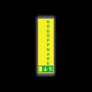 Skylt / Nödöppnare