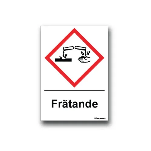 Skylt / Frätande
