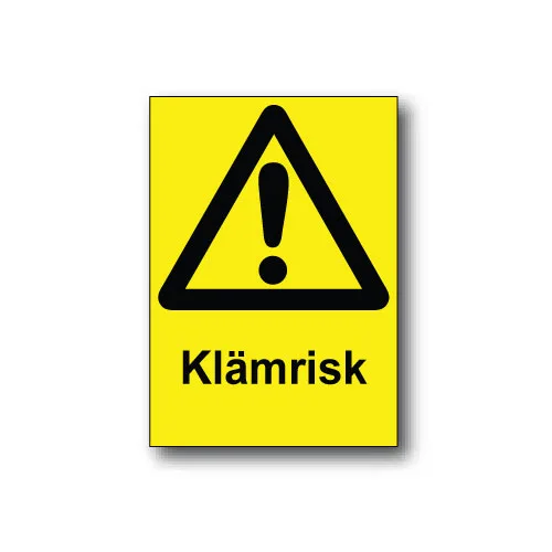 Skylt / Klämrisk