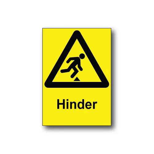 Skylt / Hinder