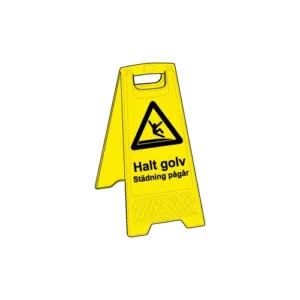 Skylt / Golvskylt - Halt golv