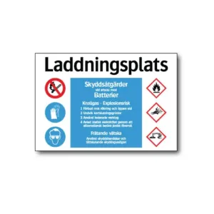 Skylt / Laddningsplats