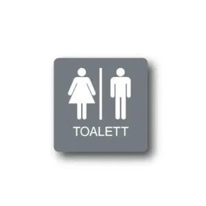 Skylt / Toalett