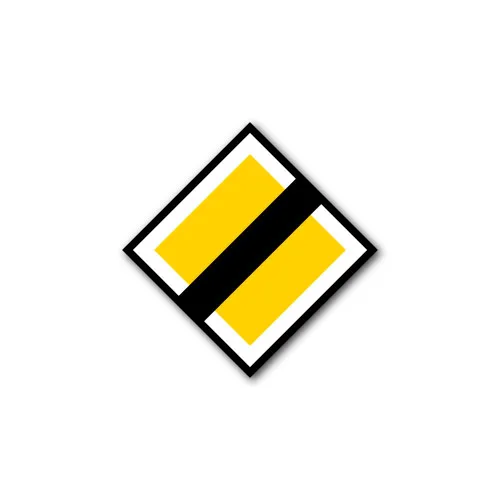 Skylt / Huvudled upphör