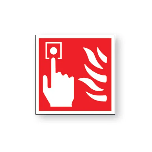 Skylt / Brandlarmsknapp