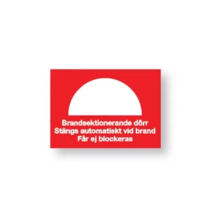 Dekal / Brandsektionerande dörr
