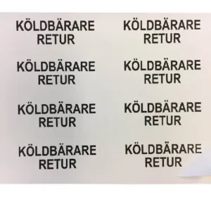 Rörmärkning / TIP ark