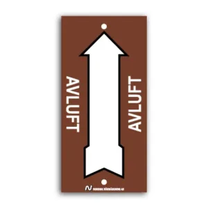 Ventilationsskylt / Avluft