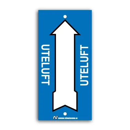 Ventilationsskylt / Uteluft