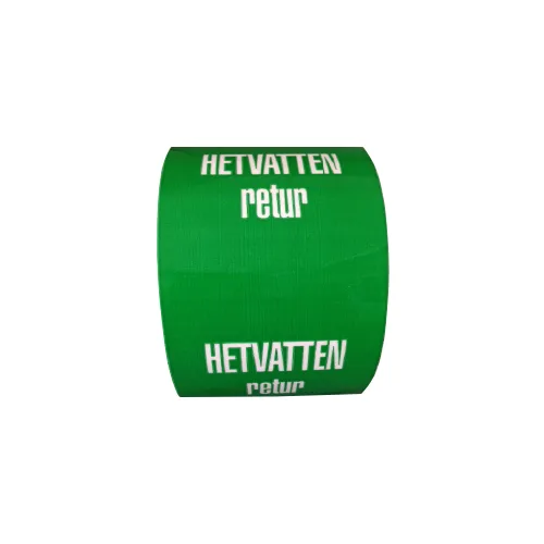 Rörmärkning / HETVATTEN retur